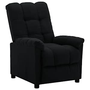 vidaXL Fauteuil inclinable &eacute;lectrique noir tissu