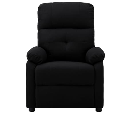 vidaXL Massage Recliner Black Fabric