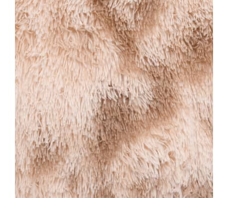 vidaXL Shaggy Rug Cream 300x200 cm