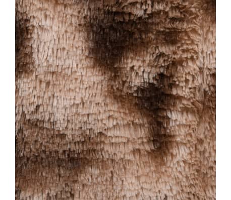 vidaXL shaggy gulvtæppe 270x180 cm gråbrun