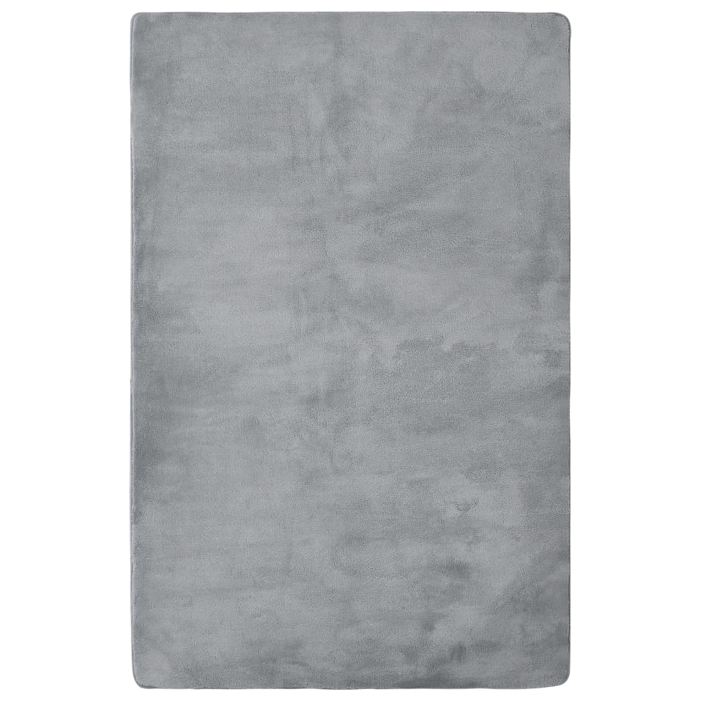 vidaXL Plyšový koberec sivý 230x160 cm