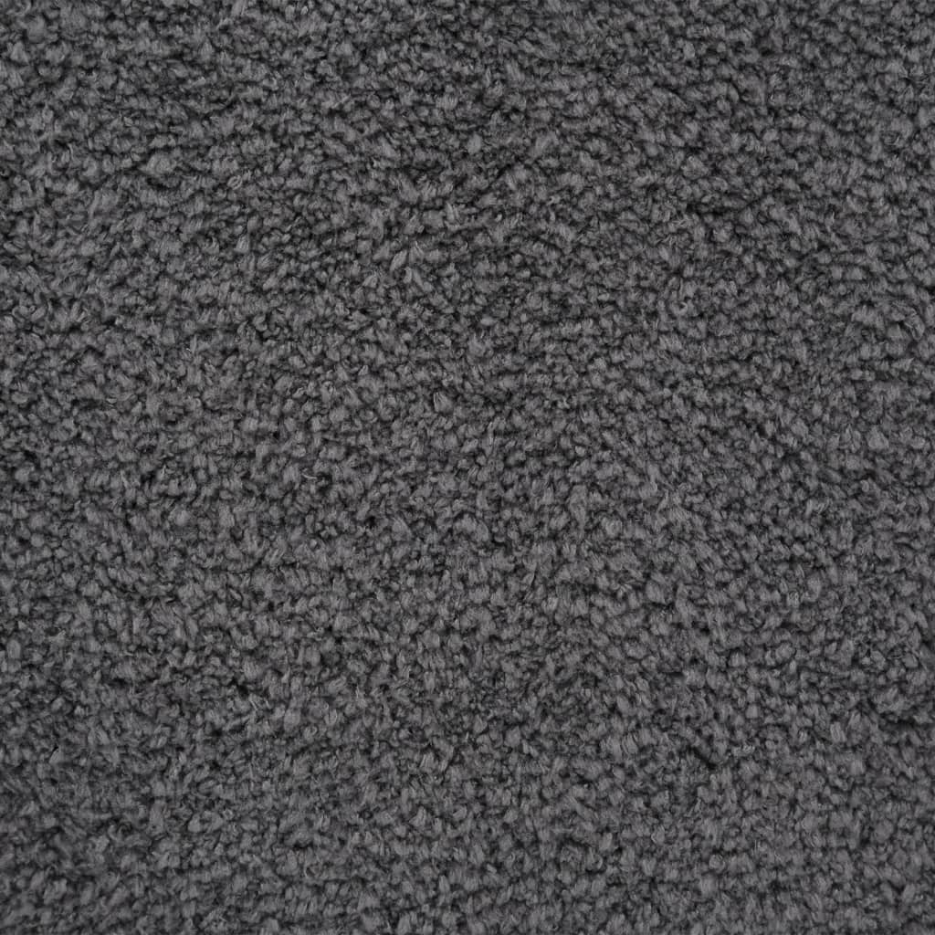 vidaXL Tapis peluche Anthracite 230x160 cm