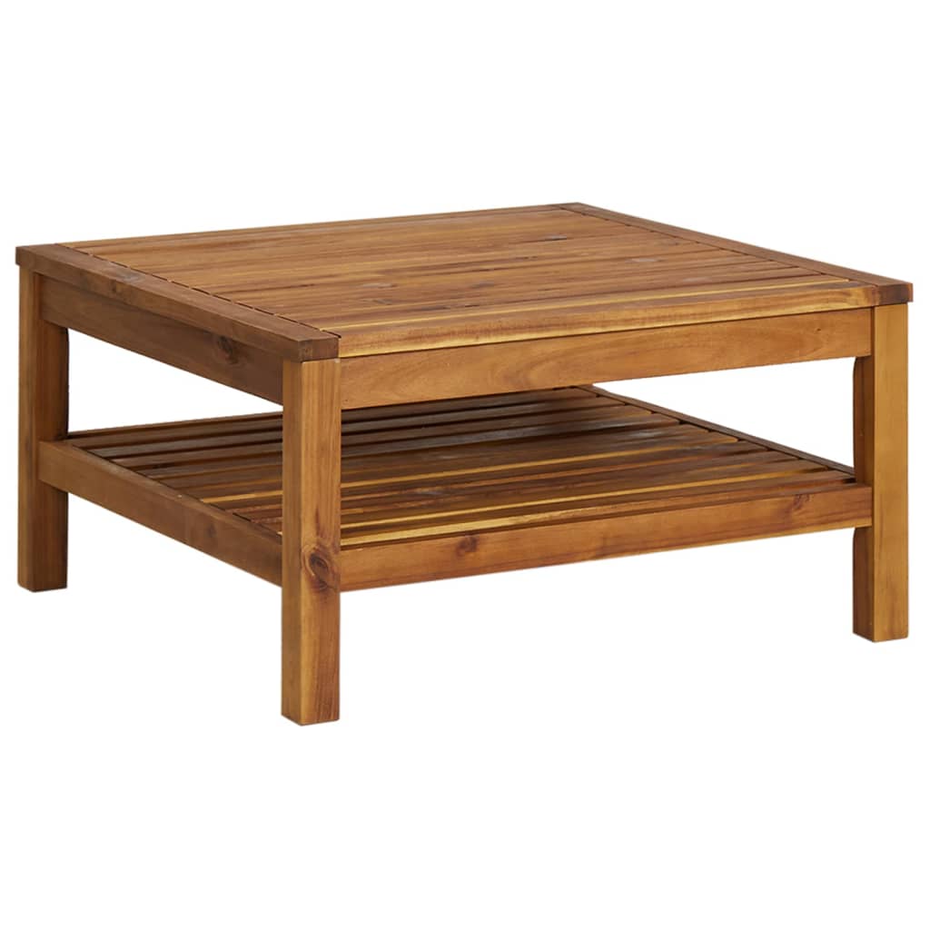 

vidaXL Coffee Table 25.6"x25.6"x13.8" Solid Acacia Wood