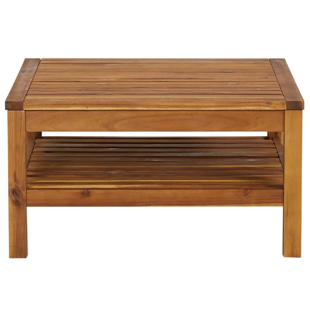 vidaXL Salontafel 65x65x35 cm massief acaciahout afbeelding