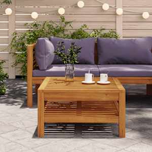 Klubska mizica 65x65x35 cm trden akacijev les