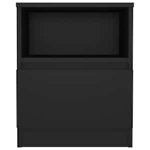 vidaXL Table de chevet Noir 40x40x50 cm Agglom&eacute;r&eacute;