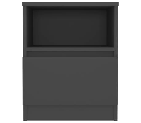 vidaXL Nattbord gr&aring; 40x40x50 cm konstruert tre