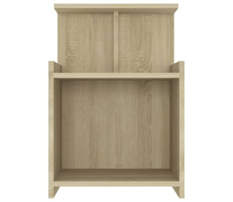 vidaXL Κομοδίνο Sonoma Δρυς 40 x 35 x 60 εκ. από Επεξ. Ξύλο