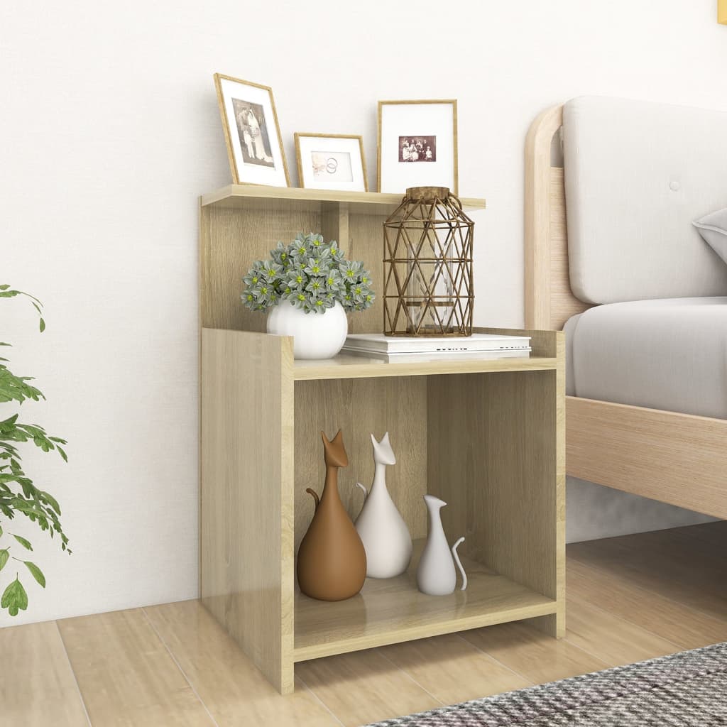vidaXL Szafki nocne, 2 szt., d�b sonoma, 40x35x60 cm