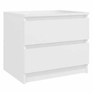 Noční stolky 2 ks bílé 50 x 39 x 43,5 cm kompozitní dřevo - obrázek 2