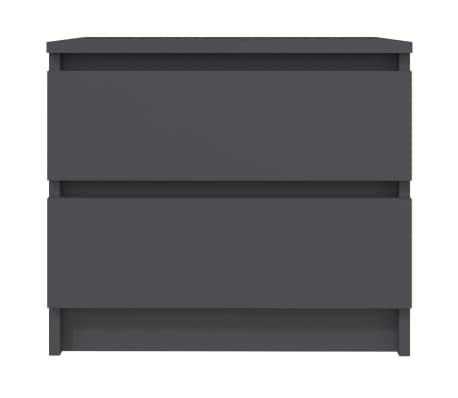 vidaXL Nattbord gr&aring; 50x39x43,5 cm konstruert tre