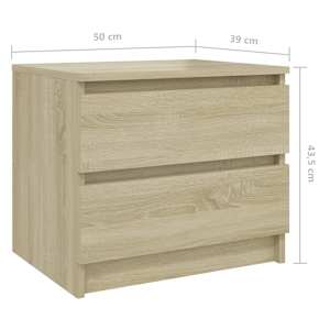 Noční stolek dub sonoma 50 x 39 x 43,5 cm kompozitní dřevo - obrázek 7