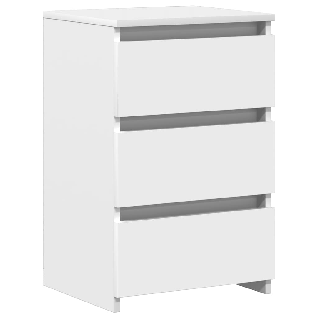 vidaXL Nachtkastjes 2 st 40x35x62,5 cm bewerkt hout wit afbeelding