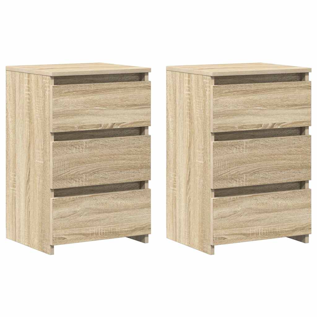 vidaXL Noční stolky 2 ks sonoma dub 40 x 35 x 62,5 cm kompozitní dřevo