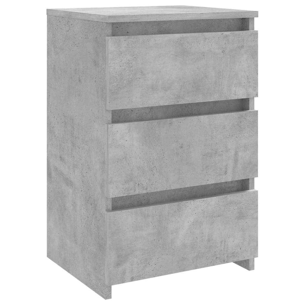 vidaXL Noční stolek betonově šedý 40 x 35 x 62,5 cm kompozitní dřevo