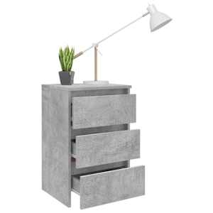 Noční stolek betonově šedý 40 x 35 x 62,5 cm kompozitní dřevo - obrázek 6