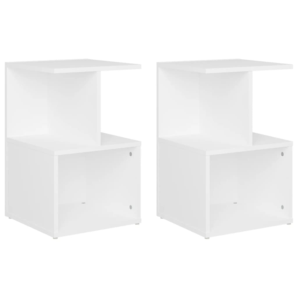 vidaXL Noční stolky 2 ks bílé 35 x 35 x 55 cm kompozitní dřevo
