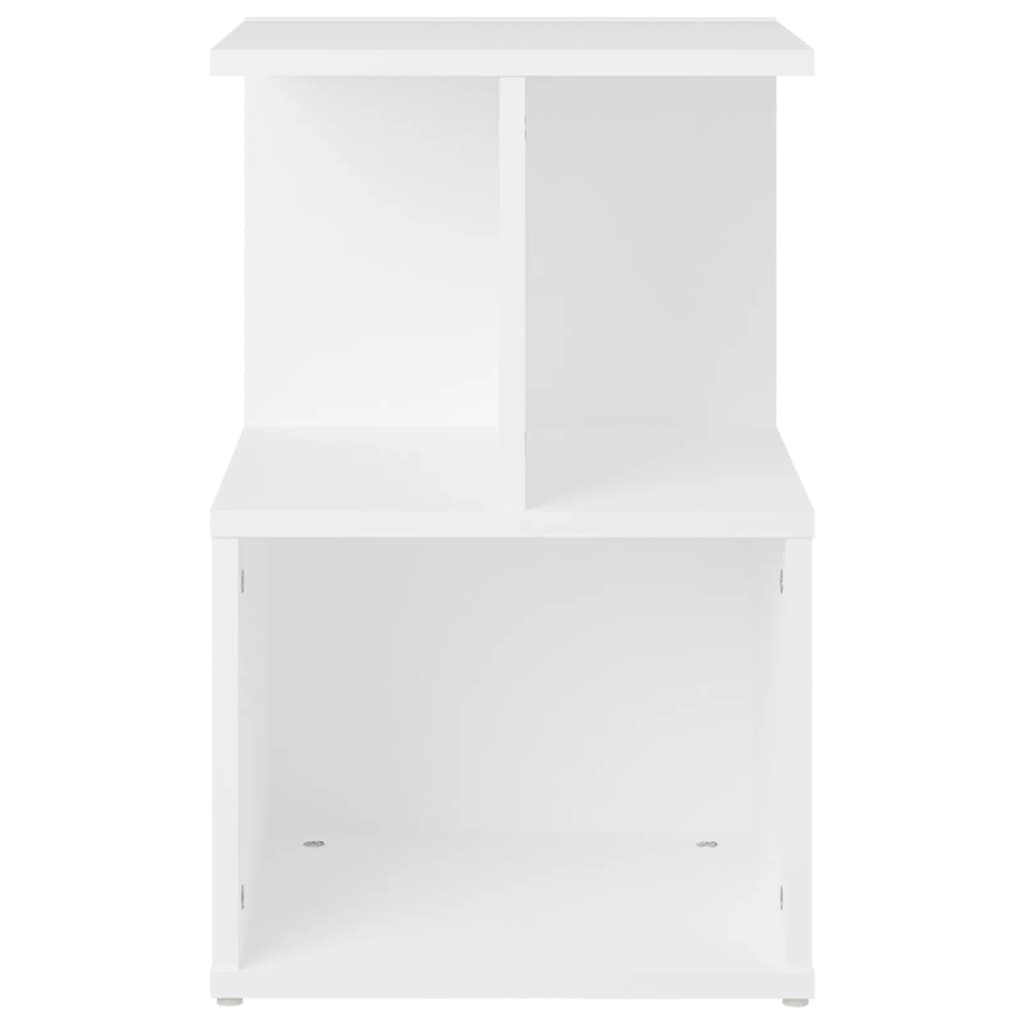  Nočné stolíky 2 ks, biele 35x35x55 cm, kompozitné drevo