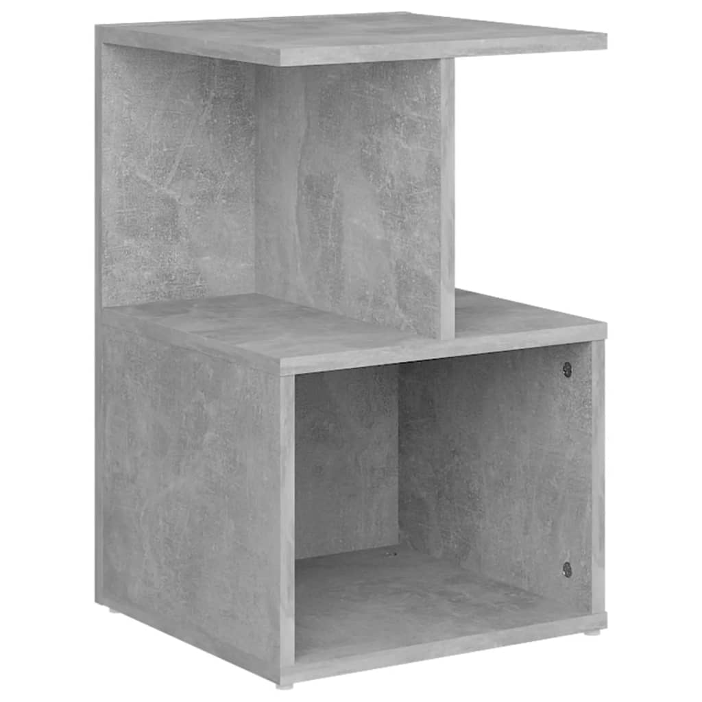  Nočný stolík, betónovo sivý 35x35x55 cm, kompozitné drevo