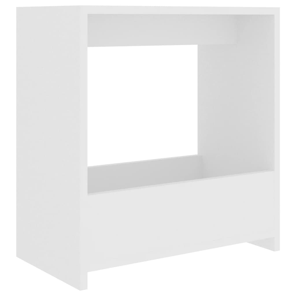 

vidaXL Side Table White 19.7"x10.2"x19.7" Engineered Wood