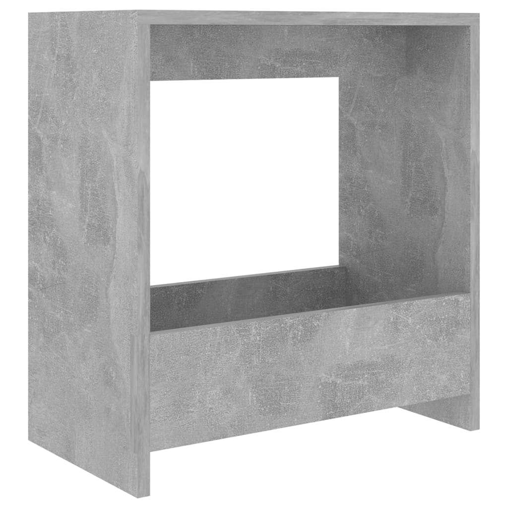 

vidaXL Side Table Concrete Gray 19.7"x10.2"x19.7" Engineered Wood