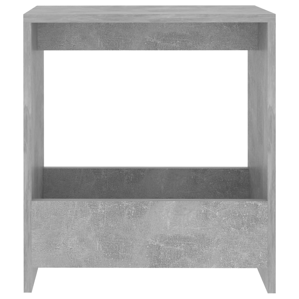 vidaXL Side Table Concrete Gray 20"x10.2"x20" Chipboard