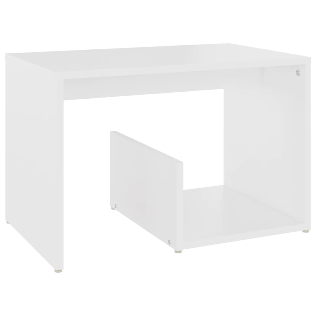 

vidaXL Side Table White 23.2"x14.2"x15" Engineered Wood