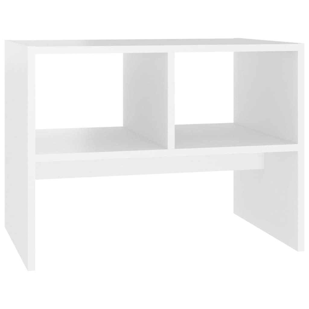 

vidaXL Side Table White 23.6"x15.7"x17.7" Engineered Wood