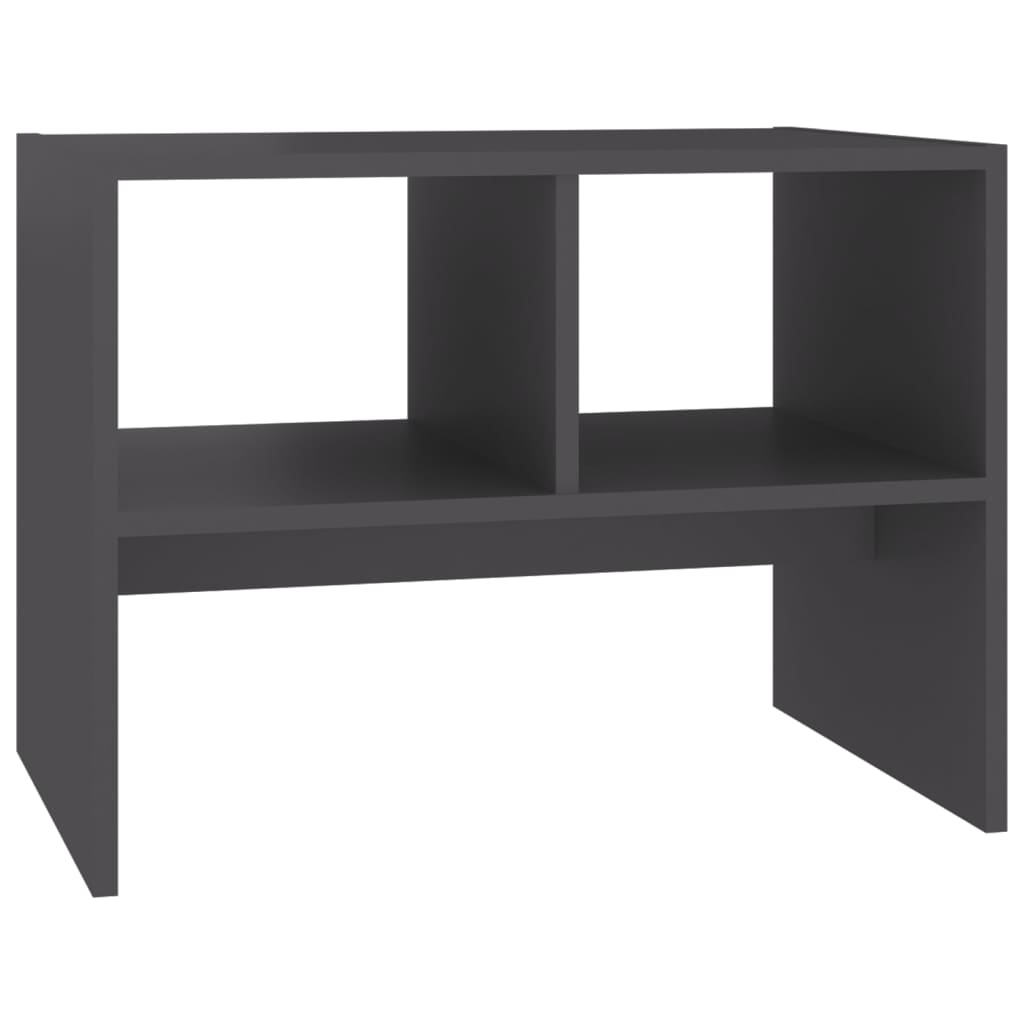 

vidaXL Side Table Gray 23.6"x15.7"x17.7" Engineered Wood