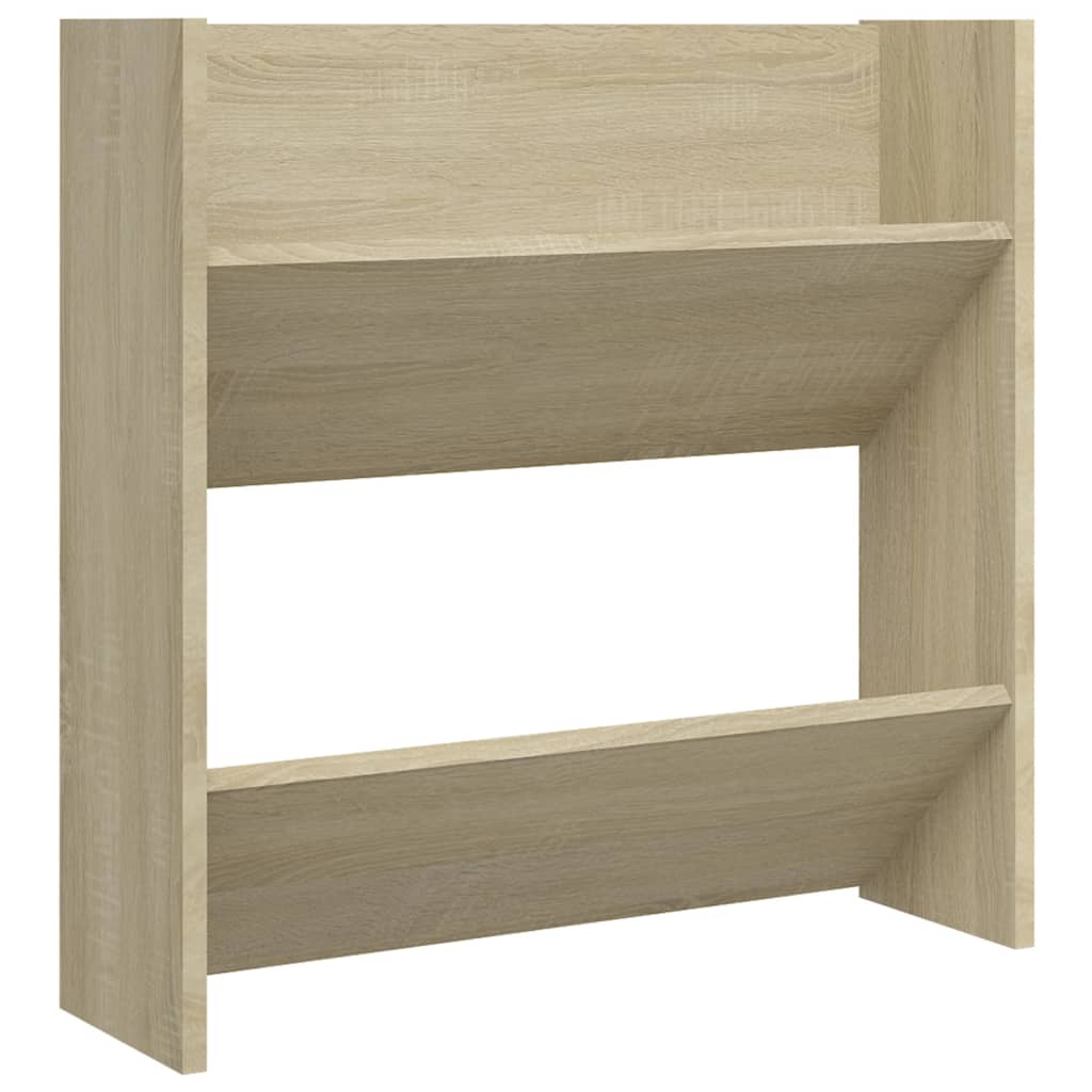 vidaXL Nástěnný botník dub sonoma 60 x 18 x 60 cm dřevotříska