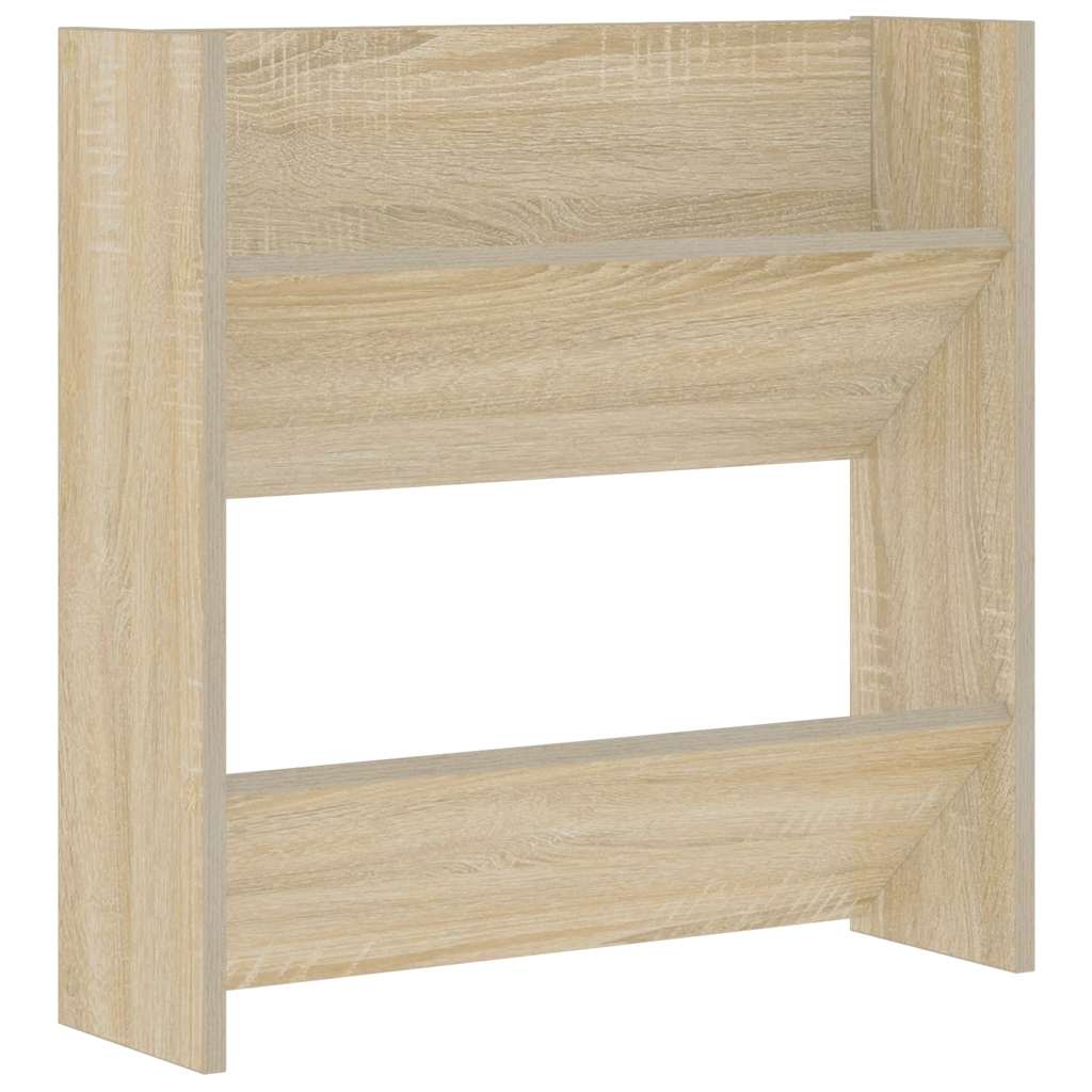 vidaXL Nástěnný botník dub sonoma 60 x 18 x 60 cm dřevotříska