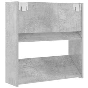Nástěnný botník betonově šedý 60 x 18 x 60 cm dřevotříska - obrázek 7