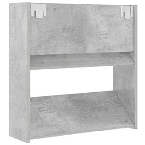 Nástěnné botníky 2 ks betonově šedé 60 x 18 x 60 cm dřevotříska - obrázek 8