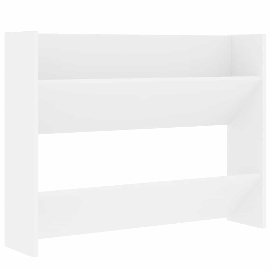 Thumbnail - vidaXL Wand-Schuhschrank Weiß 80x18x60 cm Holzwerkstoff