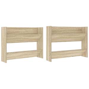 vidaXL seina kingakapid 2 tk, Sonoma tamm, 80x18x60 cm, puitlaastplaat