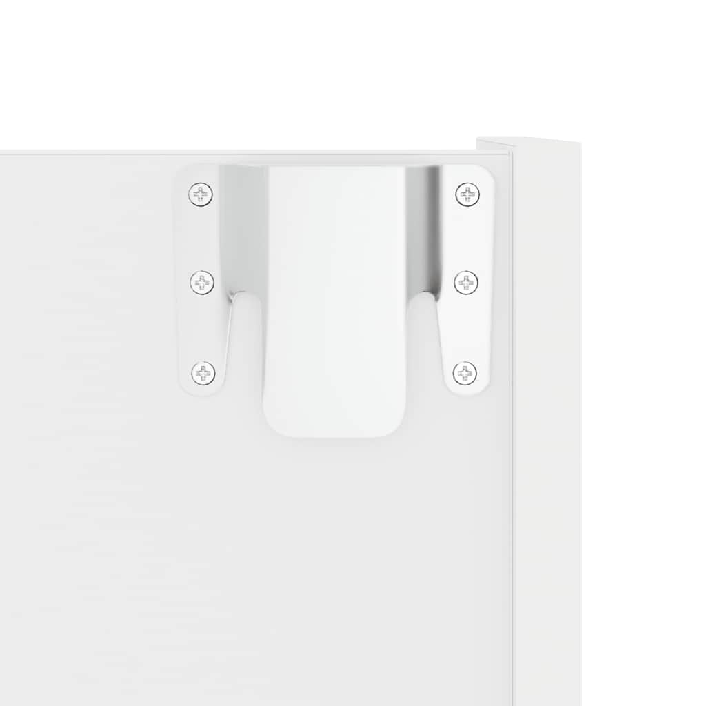 Stenska omara za čevlje bela 60x18x90 cm iverna plošča - slika 8