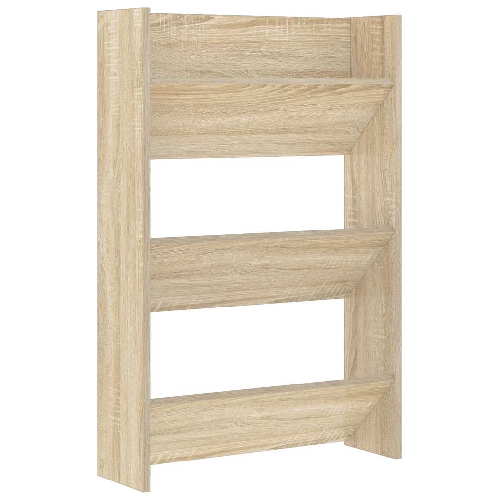 vidaXL Nástěnný botník dub sonoma 60 x 18 x 90 cm dřevotříska