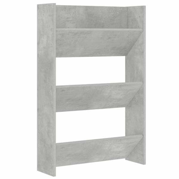 vidaXL seina kingakapp, betoonhall, 60 x 18 x 90 cm, puitlaastplaat