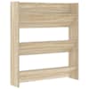 vidaXL seina kingakapp, Sonoma tamm, 80 x 18 x 90 cm, tehispuit
