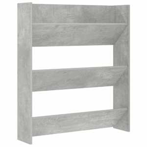 vidaXL seina kingakapp, betoonhall, 80 x 18 x 90 cm, puitlaastplaat