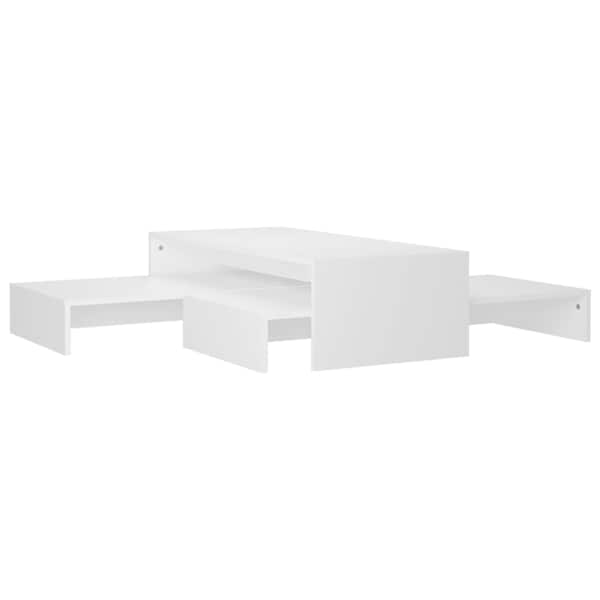 vidaXL virnastatavad kohvilauad must 100 x 100 x 26,5 cm, tehispuit