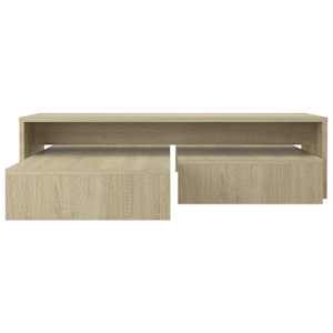 Sada konferenčních stolků dub sonoma 100x100x26,5 cm kompozit - obrázek 5