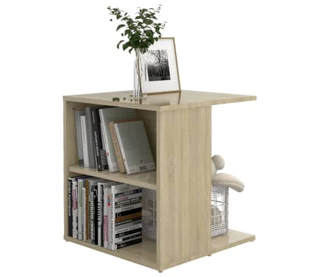 vidaXL Beistelltisch Sonoma-Eiche 45x45x48 cm Holzwerkstoff