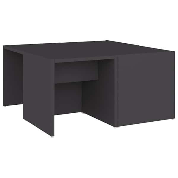 vidaXL kohvilaud 4 tk, hall, 33 x 33 x 33 cm, tehispuit