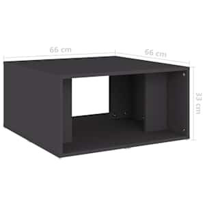 Konferenční stolky 4 ks šedé 33 x 33 x 33 cm dřevotříska - obrázek 10