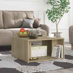 vidaXL Coffee Tables 4 pcs Sonoma Oak 33x33x33 cm Engineered Wood