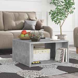 vidaXL Salongbord 4 stk betonggrå 33x33x33 cm konstruert tre