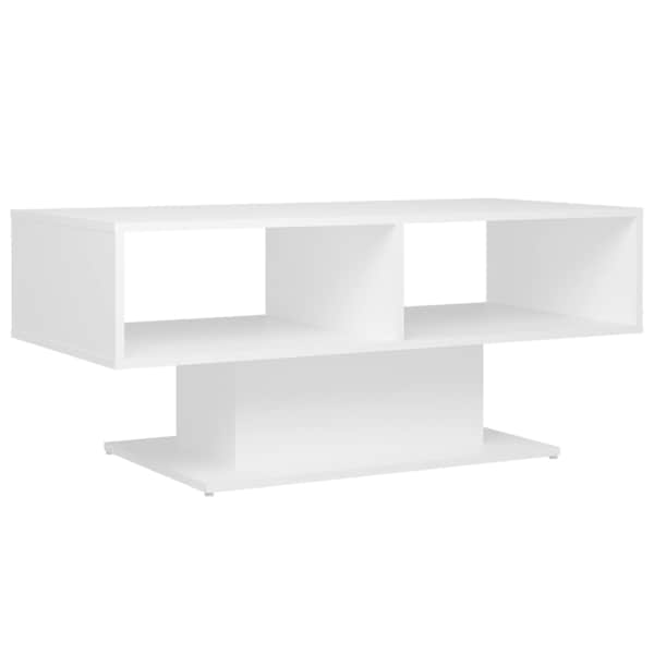 vidaXL kohvilaud, valge, 103,5 x 50 x 44,5 cm tehispuit