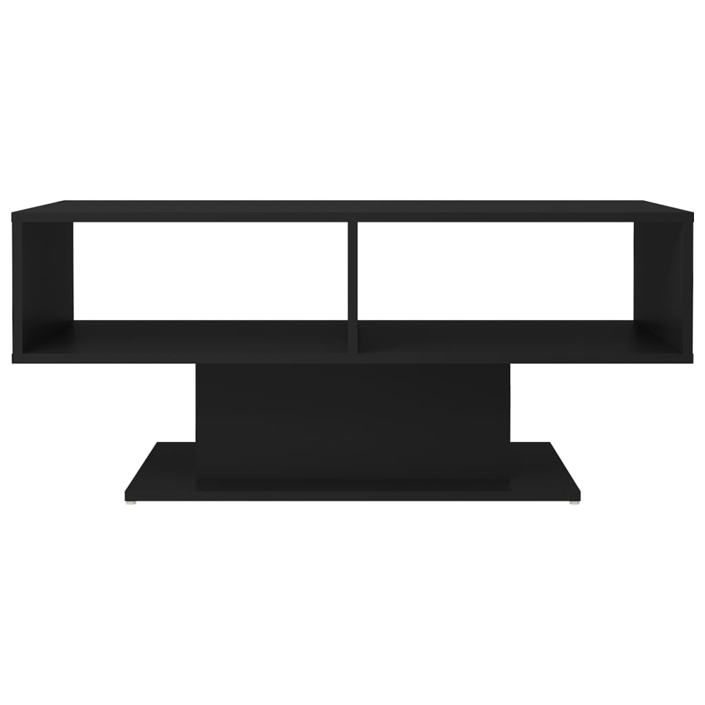 

vidaXL Salontafel 103,5x50x44,5 cm spaanplaat zwart