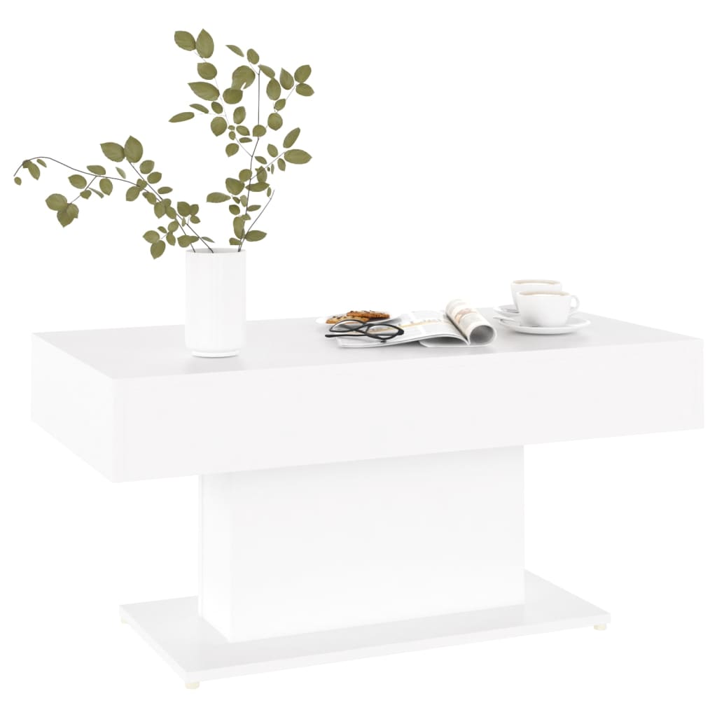 

vidaXL Salontafel 96x50x45 cm spaanplaat wit